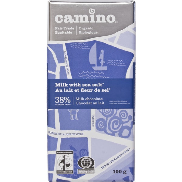Camino Dark Milk Chocolate with Sea Salt