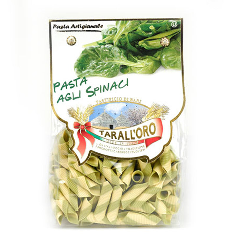 Tarall oro Garganelli with Spinach