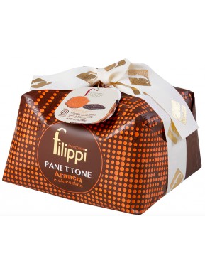 Pasticceria Filippi - Panettone Con Arancia E Cioccolato Maranta 61%